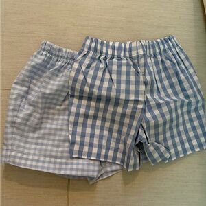 Blue Gingham Kids Shorts